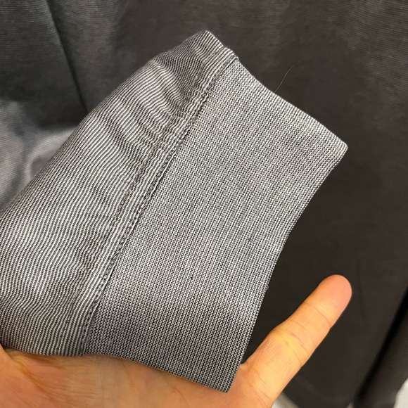 Bugatchi Uomo Silver Long sleeved Mock Neck Men’s Shirt - Picture 6 of 12